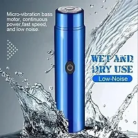 Stylish Fancy Mini Portable Electric Usb Shaver (blue) colour For Men And Women Trimmer 30 Min Runtime 1 Length-thumb3