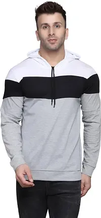 Reliable Blend Self Pattern Hooded Tees For Men