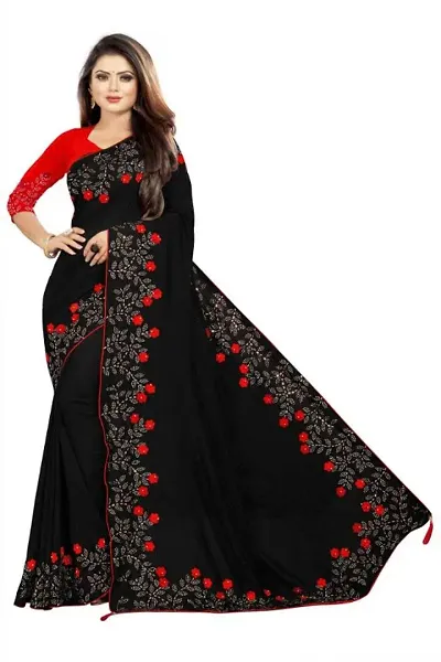 Latest Attractive Georgette SareeS with Blouse Piece