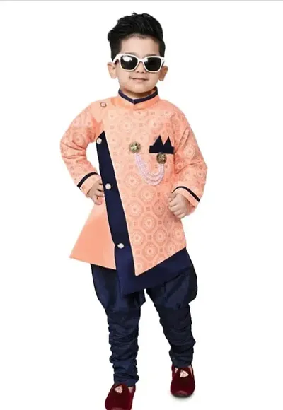 Comfortable Blend Kurta Sets For Boys