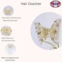 Golden Hair Clip For Women Pack of 1-thumb2