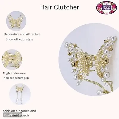 Golden Hair Clip For Women Pack of 1-thumb3