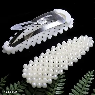 Fashionable Pearl Artificial Hair Clips Pack of 12-thumb5