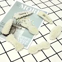 Fashionable Pearl Artificial Hair Clips Pack of 12-thumb2