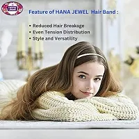 HANA JEWEL by Impression Jewellery Trendy Hair Style Juda Design Plastic Rubber 360 Matte Multicolor Set Hairband/Hairbelt for Women/Girls|Pack of 4-thumb2