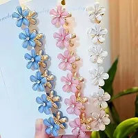 Mini Pearl Flower Claw Clip Set  ( 6 pieces)-thumb3