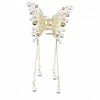 Butterfly Hair Accessories Enhance Your Juda Bun Hairstyle with Bride Clip - 1 Piece-thumb4