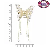 Butterfly Hair Accessories Enhance Your Juda Bun Hairstyle with Bride Clip - 1 Piece-thumb1