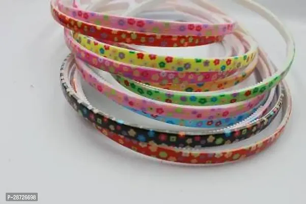 Printed Design Plastic Hair Bands (Pack Of 1) Hair Band (Multicolor) Hair Band  (Multicolor)-thumb0