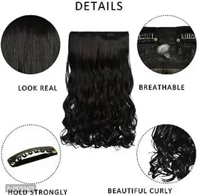 Amone Curly/Wavy Extension Natural Hair Extension    Pack of 1-thumb2