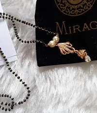 Mirage -Traditional Gold Plated Mangalsutra for women with Crystal pendant design-thumb1