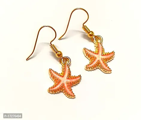 Mirage - Pink star fish earing
