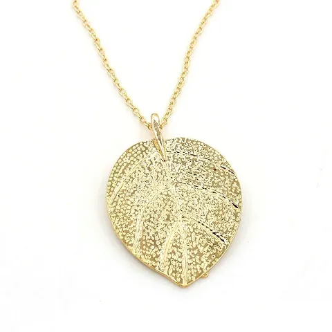 Long Leaf Design Pendant Necklaces Western style Necklace For Women Girls