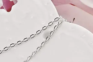 Multi-Layer Silver Metal Necklace Water Droplets Tassel Western Party Wear Necklace For Women  Girls | sweater long necklace | multilayer chain necklace-thumb2