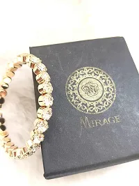 Mirage - Golden big Dimond stretchable bracelet.-thumb1