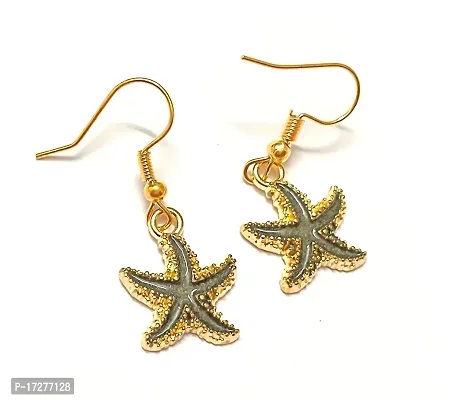 Mirage - Grey star fish earing