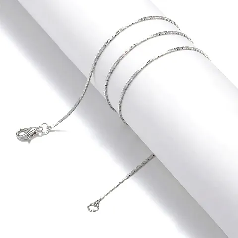 MIRAGE -Silver Lobster Clasp Metal Link Chain | Chain 40cm in Length