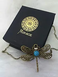 Mirage -Vintage Long Chain Butterfly Pendant Necklace Jewellery For Women| Butterfly necklace | Butterfly trending Jewellery for western were| sweater long necklace-thumb1
