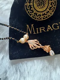 Mirage -Traditional Gold Plated Mangalsutra for women with Crystal pendant design-thumb2