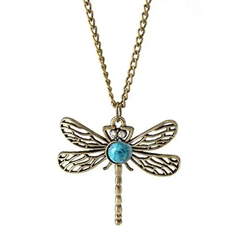 Mirage -Vintage Long Chain Butterfly Pendant Necklace Jewellery For Women| Butterfly necklace | Butterfly trending Jewellery for western were| sweater long necklace
