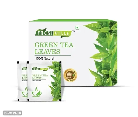 Freshville Green Tea | Natural  Herbal Loose Leaves Green Tea with Anti-Oxidants - 25 Bags-thumb0
