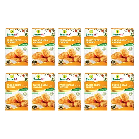 Freshokit Panko Bread Crumbs | Crispy - 75g (Pack of 10)