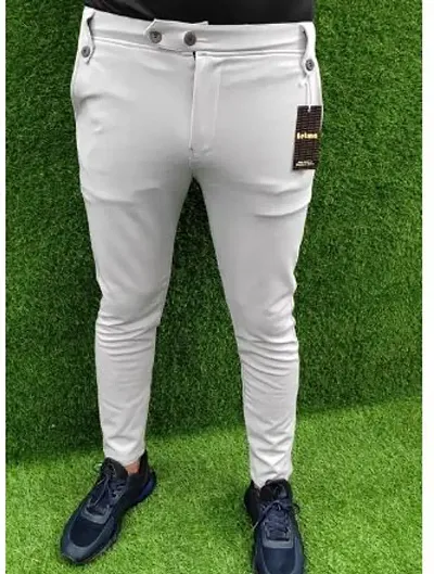 Elegant Solid Regular Fit Casual Trouser For Men