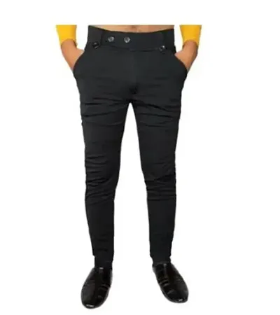 Stylish Lycra Solid Trouser For Men