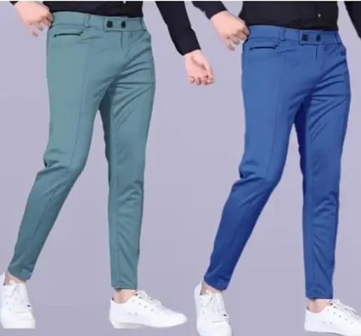 Stylish Men Modal Casual Trouser Pack of 2