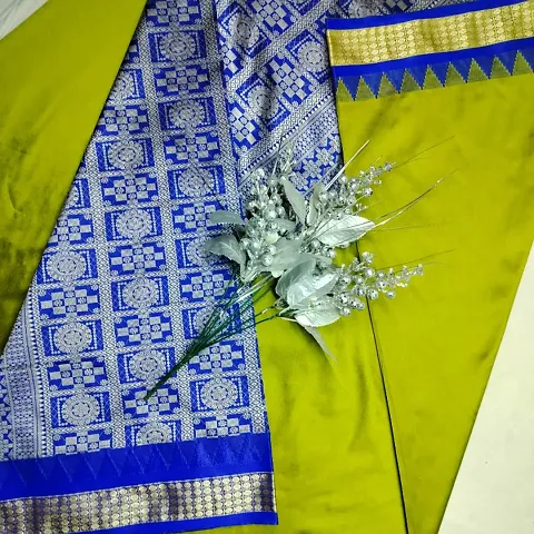 Sambhalpuri Pasapalli Papa Silk Sarees With Blouse Piece