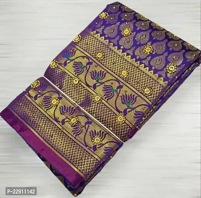 Banarasi Brocade Silk Saree With Blouse Piece