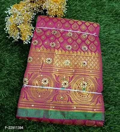 Banarasi Brocade Silk Saree With Blouse Piece