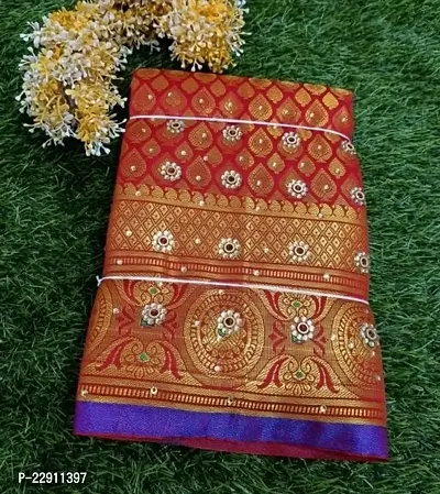 Banarasi Brocade Silk Saree With Blouse Piece