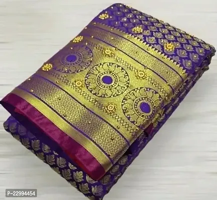Banarasi Brocade Silk Saree With Blouse Piece For Women