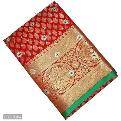 Banarasi Brocade Silk Sarees With Blouse Piece