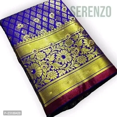 Banarasi Brocade Silk Sarees With Blouse Piece