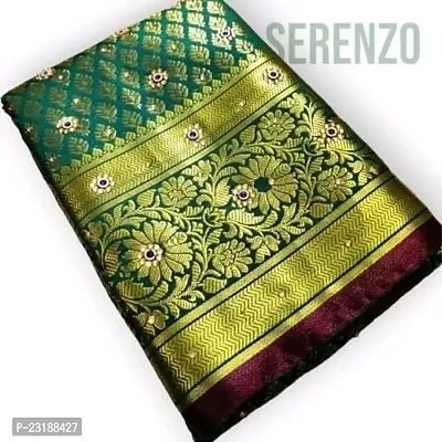 Banarasi Brocade Silk Sarees With Blouse Piece