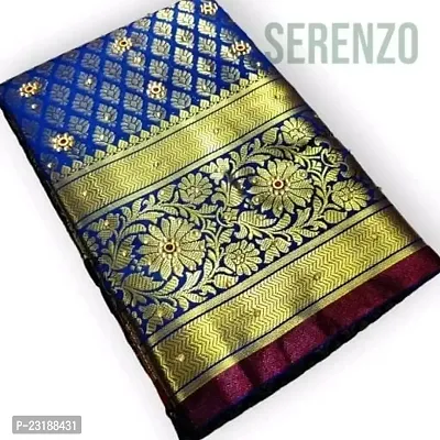 Banarasi Brocade Silk Sarees With Blouse Piece