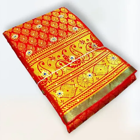 Classic Art Silk Woven Saree With Blouse Piece