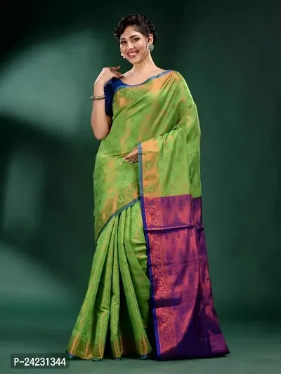 Beautiful Banarasi Silk Saree with Blouse piece-thumb0