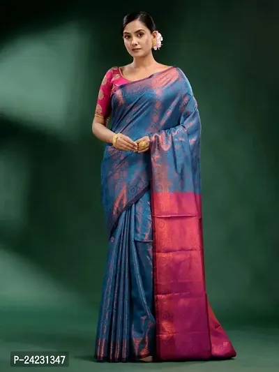 Beautiful Banarasi Silk Saree with Blouse piece