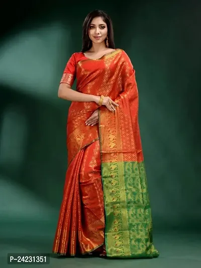 Beautiful Banarasi Silk Saree with Blouse piece
