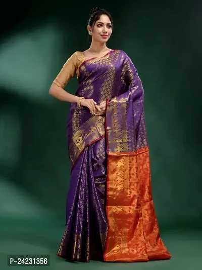 Beautiful Banarasi Silk Saree with Blouse piece