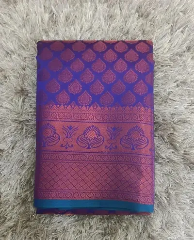 Banarasi Art Silk Brocade Sarees With Running Blouse