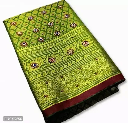 Banarasi Art Silk Brocade Saree With Running Blouse