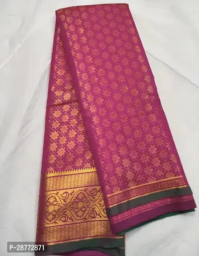 Banarasi Art Silk Brocade Saree With Running Blouse