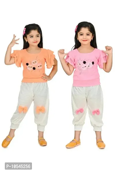 GIRLS TOP AND BOTTOM SET PACK OF 2