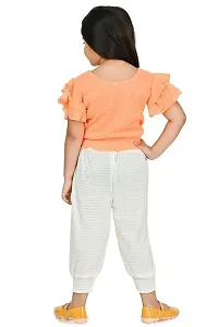 GIRLS TOP AND BOTTOM SET COLOR-ORANGE-thumb1