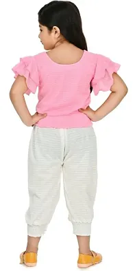 GIRLS TOP AND BOTTOM SET COLOR-PINK-thumb1