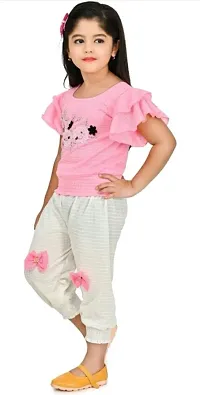 GIRLS TOP AND BOTTOM SET COLOR-PINK-thumb2